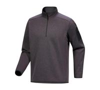 Arc'Teryx - Men's warm half-zip fleece - Covert 1/2 Zip M Black Heather II for Men in Wool - Size XL - Grey Grey XL