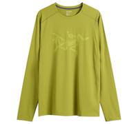 Arc'teryx Men's Cormac Logo Long Sleeve T-Shirt Olive Moss/Euphoria