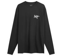 Arc'teryx Men's Kragg SL Cotton Bird Tile Long Sleeve T-Shirt Black/Arctic Silk
