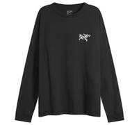 Arc'teryx Men's Kragg SL Cotton Bird Tile Long Sleeve T-Shirt Black/Arctic Silk