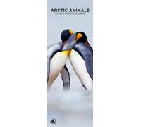 Arctic Animals 2026 Wall Calendar, 12-Month Slim Format, Made in England