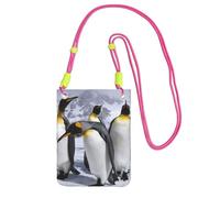 Arctic Animals Penguins Compact And Lightweight Printed Messenger Bag Is Suitable For Daily Travel, Commuting And Shopping