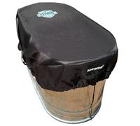 Arctic Armour Ice Bath Cover For Cold Water Therapy, 100 Gallon Oval Stock Tank Bag, Cold Plunge Tub Covering, Ice Water Trough Recovery, Heavy Duty 600D Waterproof & Rip Proof