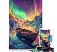Arctic Aurora Voyage - 1000 Pieces Puzzles for Teenagers DownTime Game Smooth Connection Real Challenge Santa Surprise (38x26cm)