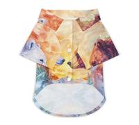 Arctic Bear Brown Bears Trees Cute Pet T-Shirt Breathable Button Crew Neck Shirt for Cats Dog Clothes Outdoor Apparel Outfit