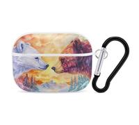 Arctic Bear Brown Bears Trees Printed Bluetooth Earbuds Case Colorful Wireless Headphones Covers Compatible With AirPods Pro 2