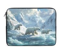 Arctic Bear On The Glacier Laptop Sleeve Case Computer Protective Briefcase Handbag Slim Cover Carrying Bag