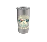 Arctic Bears Ice Skating Mating Pun Funny Humor Stainless Steel Insulated Tumbler