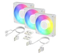 ARCTIC BioniX P12 A-RGB (White) - 3 Pack 120 mm PWM Fan with Daisy Chain