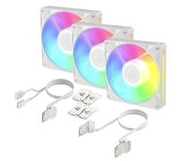 ARCTIC BioniX P14 A-RGB (White) - 3 Pack 140 mm PWM Fan with Daisy Chain