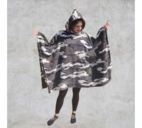 Arctic Camouflage Fleece Hooded Blanket Scout Guide Camp Blanket Poncho