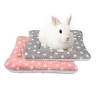 ARCTIC EAGLE 2 Pack Guinea Pig Bed（Small Star, Grey and Pink）