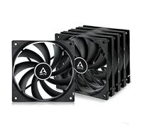 ARCTIC F12 (5 Pack) - PC Fan, 120mm Case Fan, Low Noise, Quiet motor, Computer, Fan Speed: 1350 rpm - Black