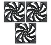 Arctic F12 Black 120mm Extra Quiet Case Fan 1350 RPM 53 CFM 12V 3-Pin Pack