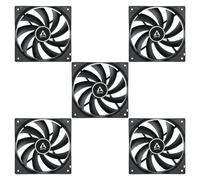 Arctic F12 PWM PST 120mm Black Case Fan 1350 RPM 53 CFM 0.3 Sone 12V 4-Pin Pack