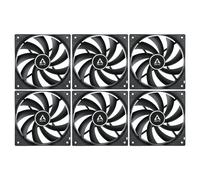 Arctic F12 PWM PST 120mm Black Case Fan 1350 RPM 53 CFM 0.3 Sone 12V 4-Pin Pack