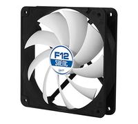 ARCTIC F12 Silent - 120 mm Case Fan, Very quiet motor, Computer, Almost inaudible, Push- or Pull Configuration, Fan Speed: 800 RPM - Black, White