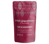 Arctic Flavors Lingonberry Powder, 100% Natural & Wild, Sustainably Sourced, Made of Whole Lingonberries from the Clean Forests of Finland, 85g 3.0oz