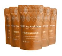 Arctic Flavors Sea Buckthorn Powder, Vitamin C & Omega-3, 6, 7, 9, Made from Whole Freeze Dried Berries, Sustainably Grown, All Natural Product of Finland, 425g (Pack of 5)