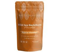 Arctic Flavors Wild Sea Buckthorn Powder, Vitamin C & Omega-3, 6, 7, 9, Contains Sea Buckthorn Oil, Made from Whole Freeze Dried Berries, Sustainably Grown, All Natural Product of Finland, 85g