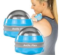 Arctic Flex Cold Massage Ball Roller (2-Pack) - Mini Cryo Massager Hand Ice Ball - Sore Muscle Cold Therapy - Deep Tissue Depuffer Pain Relief - Jaw Eye Ice Depuffing Tool for Migraine, Injury, Foot