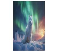 Arctic Fox 1000 Piece Wooden Jigsaw Puzzles for Adults Adult Puzzle Learning Educational Toys Family Games Birthday Gifts for Toddler Children Kids Boys Girls Jigsaws (78×53cm)