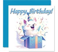 Arctic Fox Birthday Cards, Animal Gifts