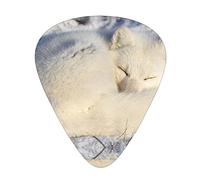 Arctic fox Guitar Picks with Organizer Storage Box Guitar Plectrums 12PCS 3 Thickness Thin Medium Heavy 0.46 0.71 0.96mm Guitar Picks For Acoustic Electric or Bass Guitars