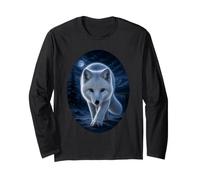 Arctic Fox Moonlit Wilderness Wildlife Arctic Fox Lover Long Sleeve T-Shirt