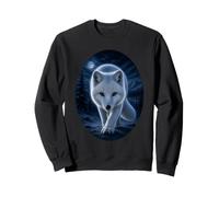Arctic Fox Moonlit Wilderness Wildlife Arctic Fox Lover Sweatshirt