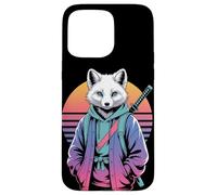 Arctic Fox Samurai Sunset Streetwear Animals Case for iPhone 15 Pro Max
