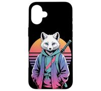 Arctic Fox Samurai Sunset Streetwear Animals Case for iPhone 16 Plus