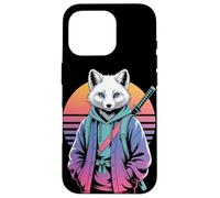 Arctic Fox Samurai Sunset Streetwear Animals Case for iPhone 16 Pro