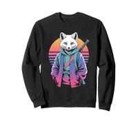Arctic Fox Samurai Sunset Streetwear Animals Sweatshirt