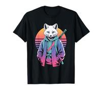 Arctic Fox Samurai Sunset Streetwear Animals T-Shirt