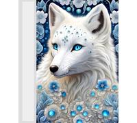 ARCTIC FOX ~ Spirit Animal ֍ Composition Notebook - College Rule Lined Paper - Mystical Nature Wild Animal Lover ~ Art Drawing Sketch Book Journal Diary Vision Board ֍ GIFT: 7.5 x 9.25 ~ 112 Pages