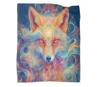 Arctic Fox Throw Blanket Reversible Ultra Soft Warm All Season Fleece Flannel Blanket Animal 3D Printed Throw Blanket for Bed Couch And TV Sofa Gifts 40x50inch(100x130cm)
