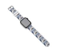 Arctic Foxes in The Snows Silicone Watch Straps Compatible For IWatch 38mm 40mm 42mm 44mm Watchbands