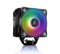 ARCTIC Freezer 36 A-RGB- Single-tower CPU cooler with push-pull, two pressure-optimised 120 mm P fans and ARGB lighting, fluid dynamic bearing, 200-2000 rpm, 4 heatpipes, incl. MX-6- Black