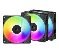 Arctic P12 Pro Reverse A-RGB Black PWM Triple Fan Pack - 120mm