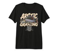 Arctic Grayling Facts Fishing Dad Father Premium T-Shirt