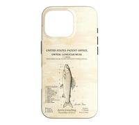Arctic Grayling Fishing Patent Father's Day Vintage Art Case for iPhone 16 Pro