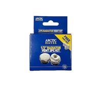 Arctic Hayes AHRVK3 Radiator Vent, Silver, 1/2 inch, Set of 2 Pieces