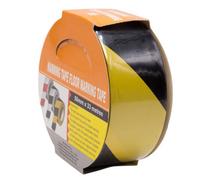 Arctic Hayes Hazard Warning Floor Tape Social Distancing Marking Out Yellow Black 33M 50mm