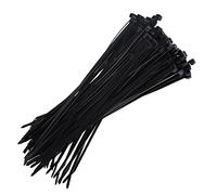 Arctic Hayes Heavy Duty Black Cable Ties, 300mm x 4.8mm, Self-Locking, UV Stable, Durable Zip Ties for Indoor and Outdoor Use, Retail, Office, Garage, Workshop, Home, Garden,DIY - 100 Pieces, Black