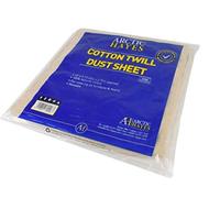 Arctic Hayes Heavy Duty Dust Sheet 12ft x 9ft - 100% Reusable Natural Cotton - Washable, Dustsheet Use for Painting Decorating Furniture Floors Stairs Sofas Carpets ( AD62822)
