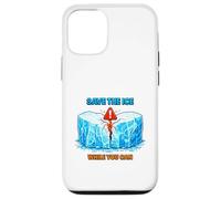 Arctic Ice Climate Awareness Environmental Illustration Case for iPhone 12/12 Pro