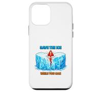 Arctic Ice Climate Awareness Environmental Illustration Case for iPhone 12 mini