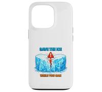 Arctic Ice Climate Awareness Environmental Illustration Case for iPhone 13 Pro