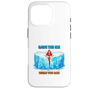 Arctic Ice Climate Awareness Environmental Illustration Case for iPhone 16 Pro